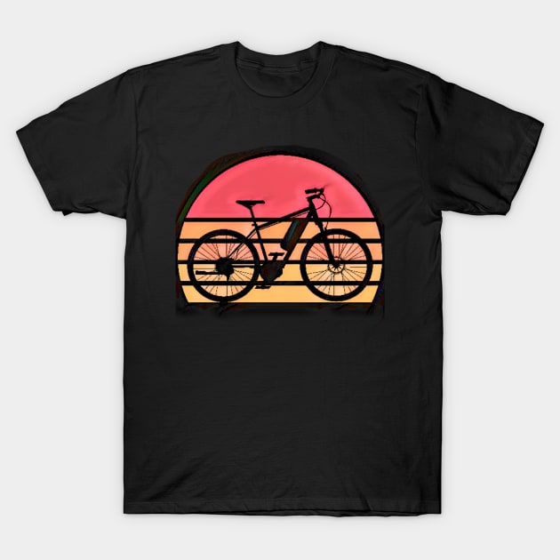 BIKE retro sunset T-Shirt by PersianFMts